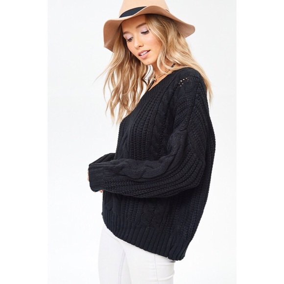 Black knit sweater - Picture 2 of 4